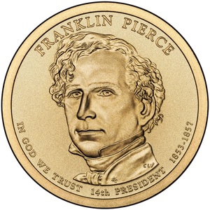 2010 1-dollar - P - Franklin Pierce reverse